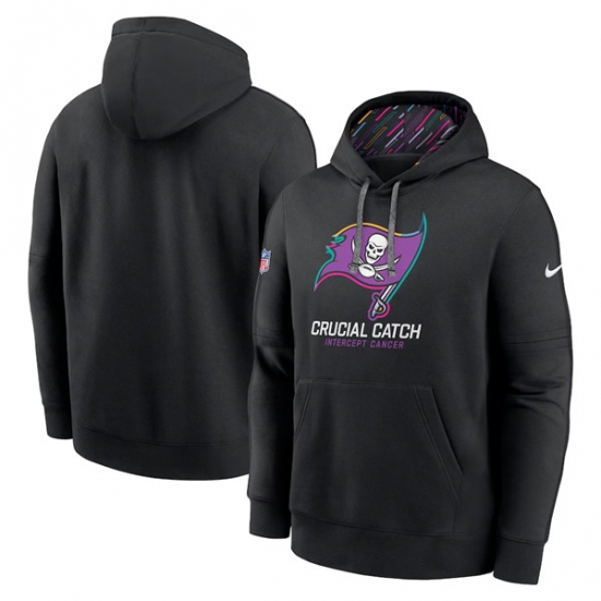 Men's Tampa Bay Buccaneers Black 2024 Crucial Catch Club Pullover Hoodie - Jersey