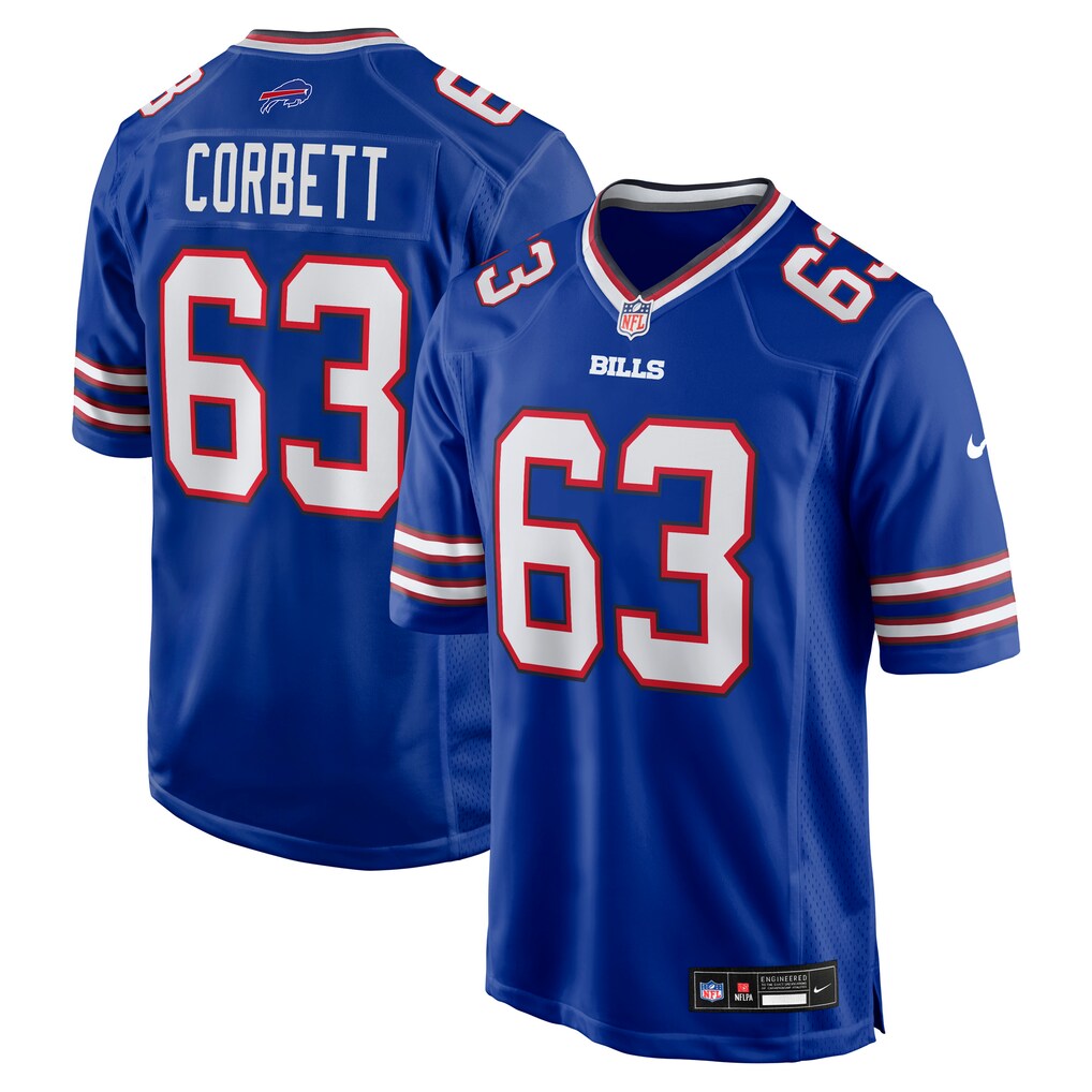 Men's Buffalo Bills Austin Corbett Nike Royal Team Game Jersey - Jersey