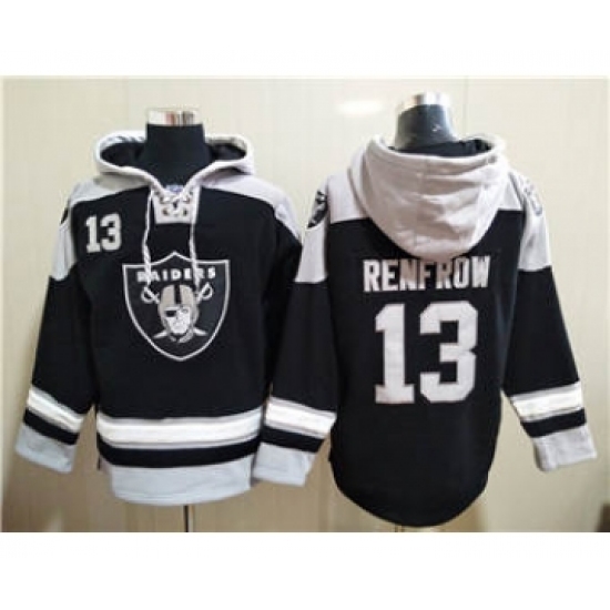 Men's Las Vegas Raiders #13 Hunter Renfrow Ageless Must-Have Lace-Up Pullover Football Hoodie - Jersey