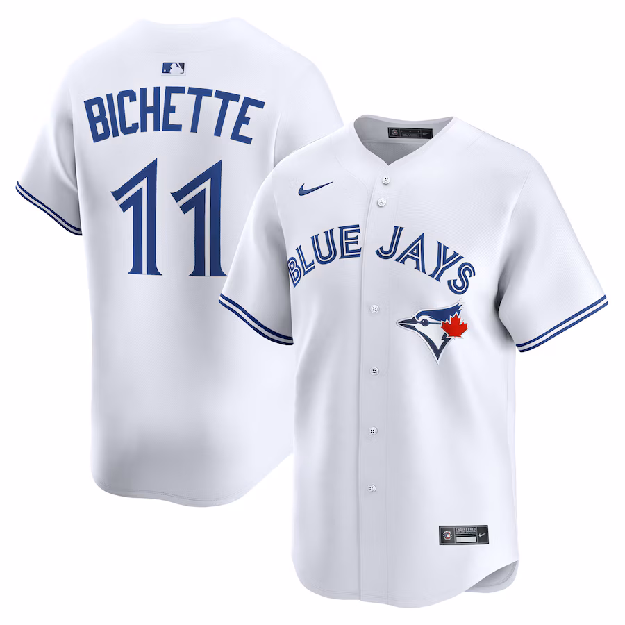Men's Toronto Blue Jays Bo Bichette Nike White Home Limited Jersey - Jersey
