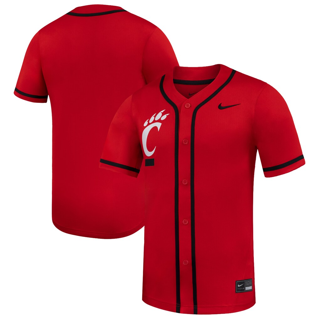 Men's Nike Red Cincinnati Bearcats Replica Baseball Jersey - Jersey