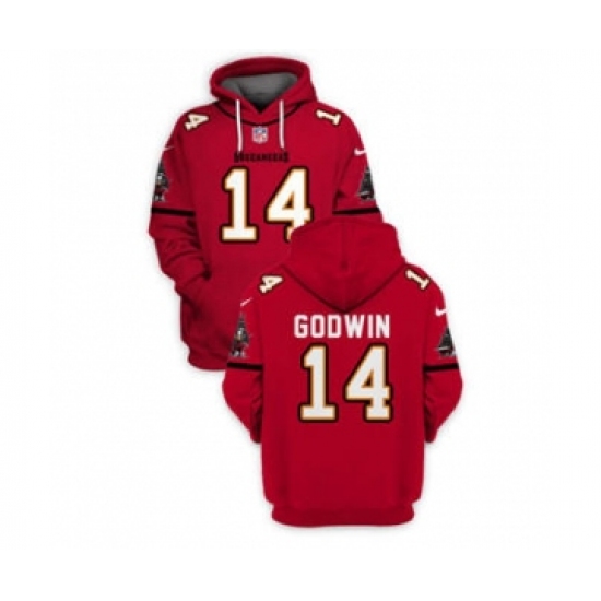 Men's Tampa Bay Buccaneers #14 Chris Godwin 2021 Red Pullover Football Hoodie - Jersey