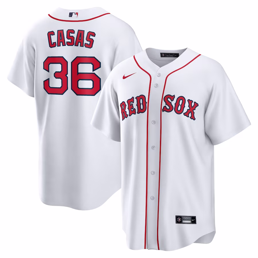 Men's Boston Red Sox Triston Casas Nike White Home Replica Jersey - Jersey