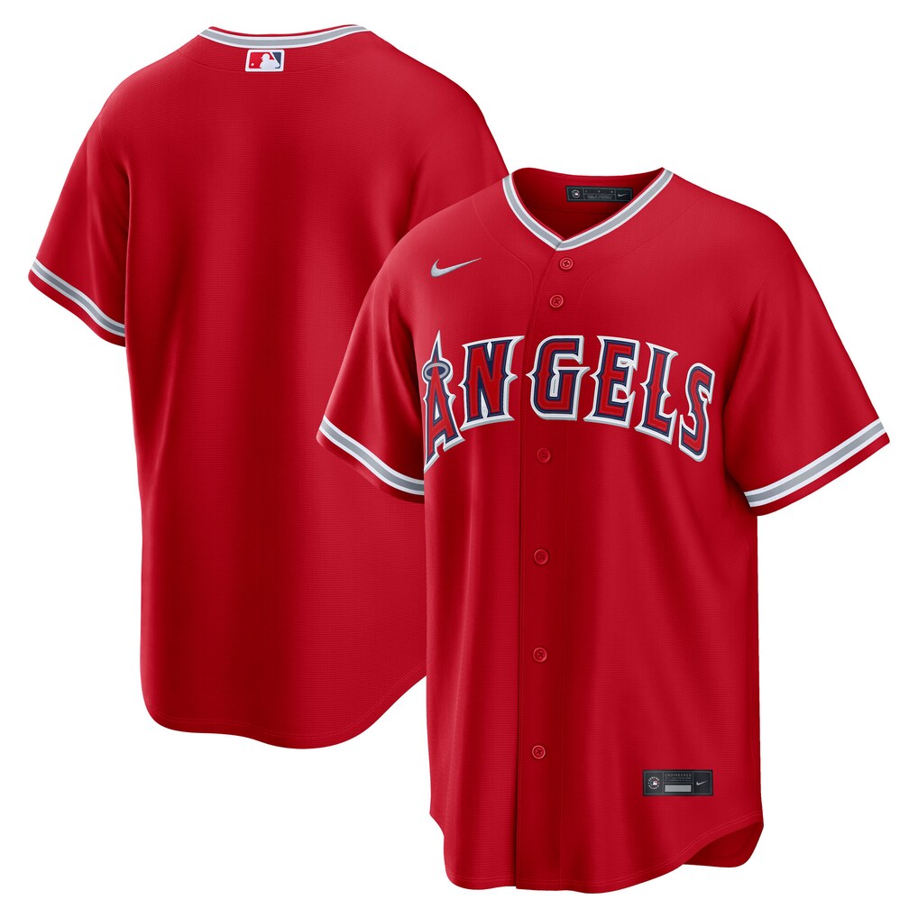 Men's Los Angeles Angels Nike Red Alternate Replica Jersey - Jersey