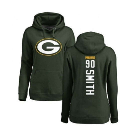 Football Women's Green Bay Packers #90 Za'Darius Smith Green Backer Hoodie - Jersey