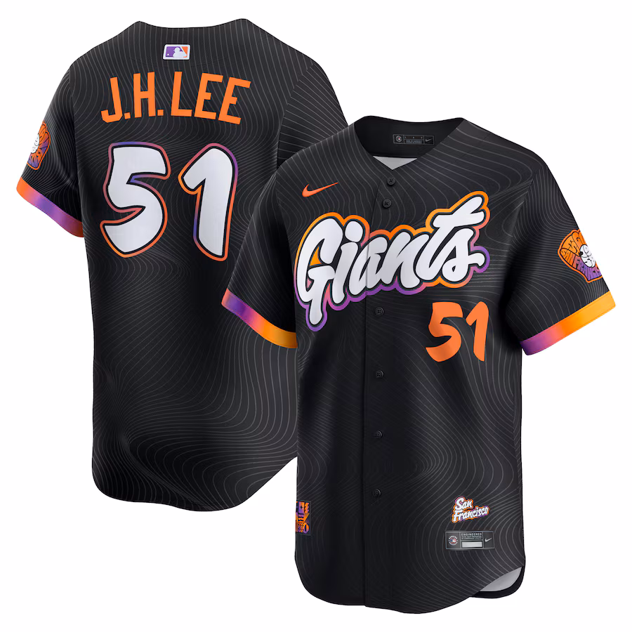 Men's San Francisco Giants Jung Hoo Lee Nike Black 2025 City Connect Limited Jersey - Jersey