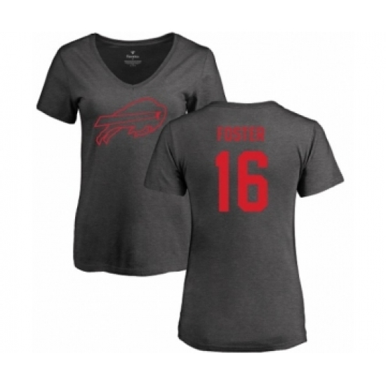 NFL Women's Nike Buffalo Bills #16 Robert Foster Ash One Color T-Shirt - Jersey