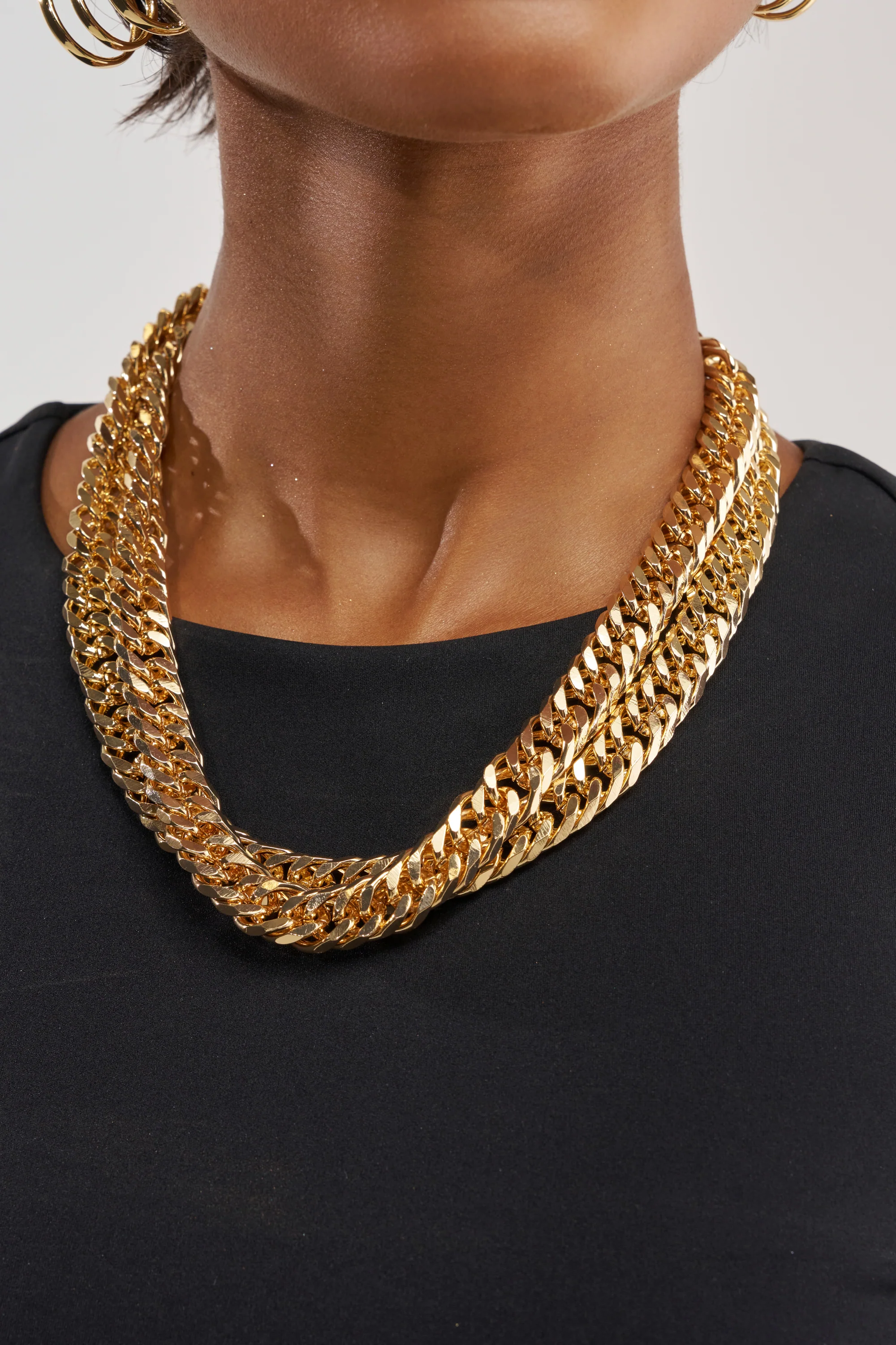 FINE ME IN MIAMI DOUBLE CHAIN NECKLACE - Akira Wear