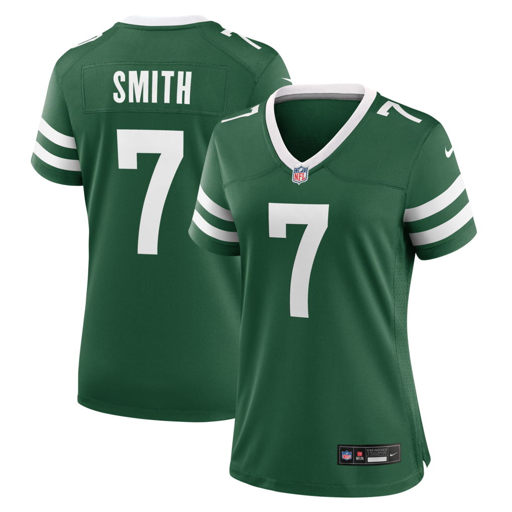 Women's New York Jets Geno Smith Nike Legacy Green Game Jersey - Jersey