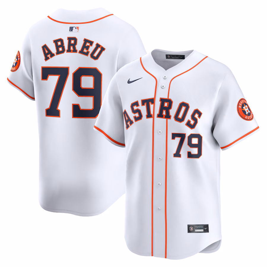 Men's Houston Astros Jose Abreu Nike White Home Limited Player Jersey - Jersey