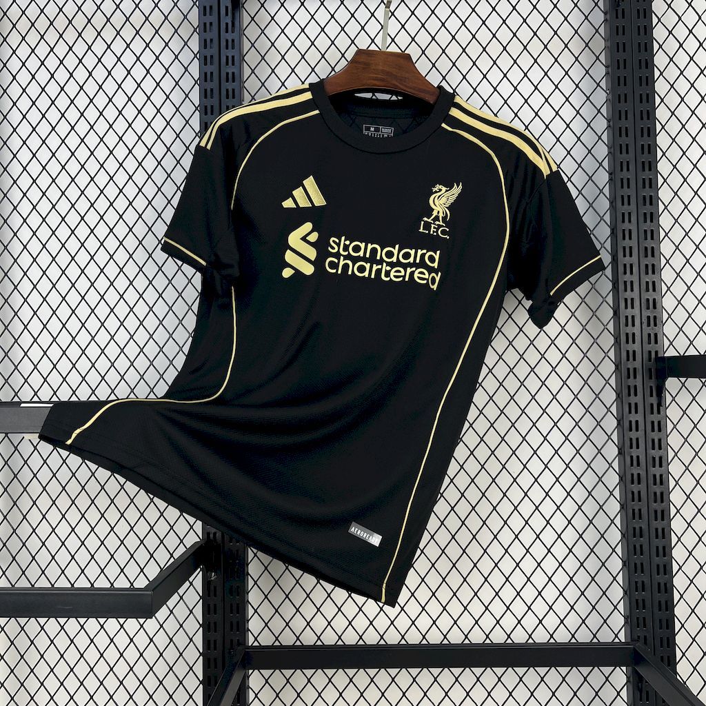 Liverpool Football Jersey Black & Golden Special Edition Custom Shirt 2025/26 - Jersey