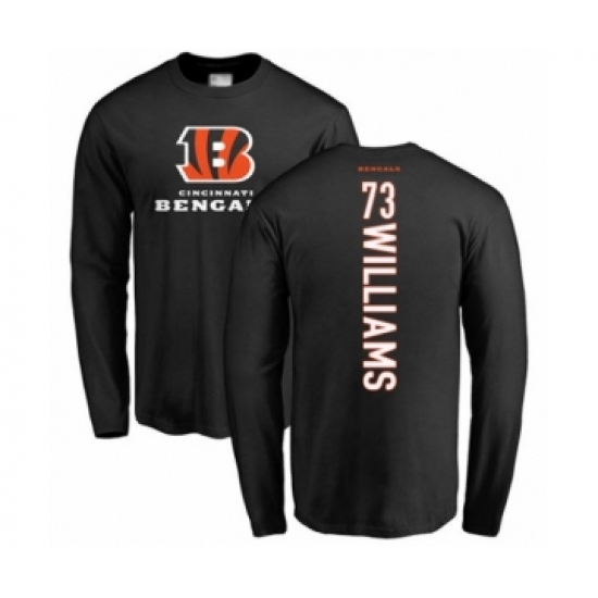 Football Cincinnati Bengals #73 Jonah Williams Black Backer Long Sleeve T-Shirt - Jersey