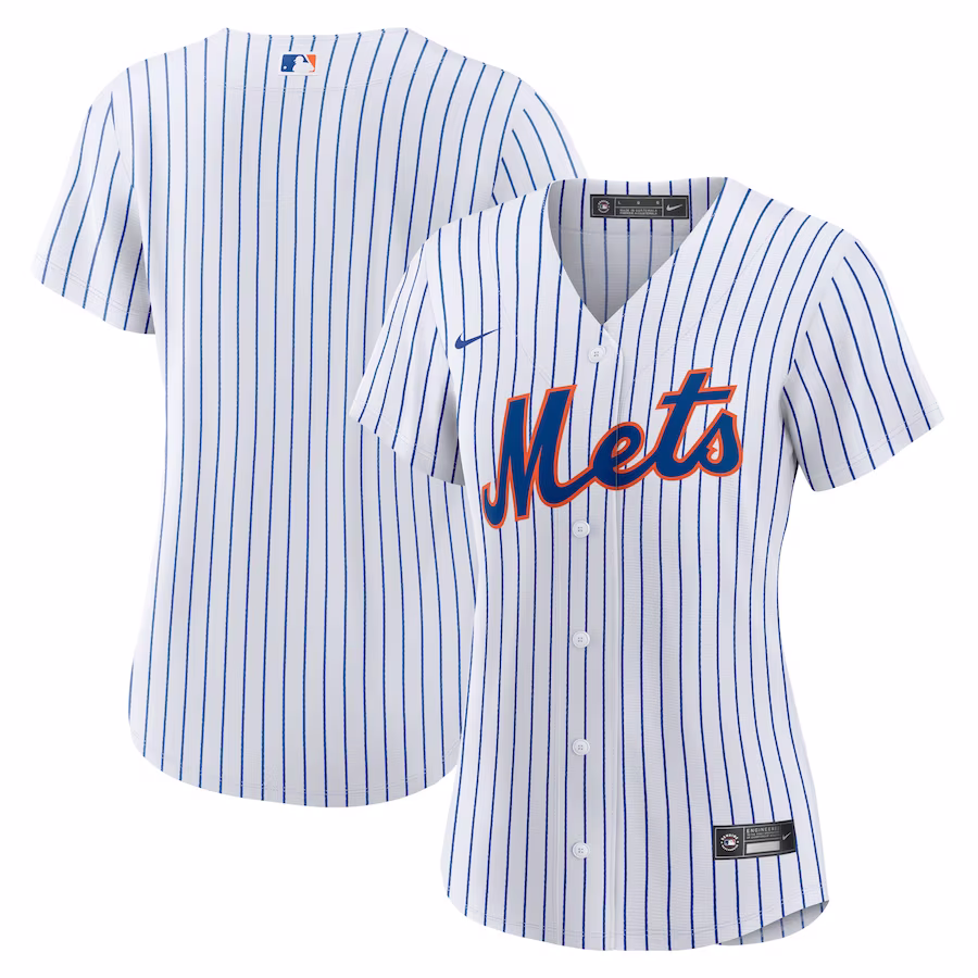 Women's New York Mets Nike White Home Replica Team Jersey - Jersey