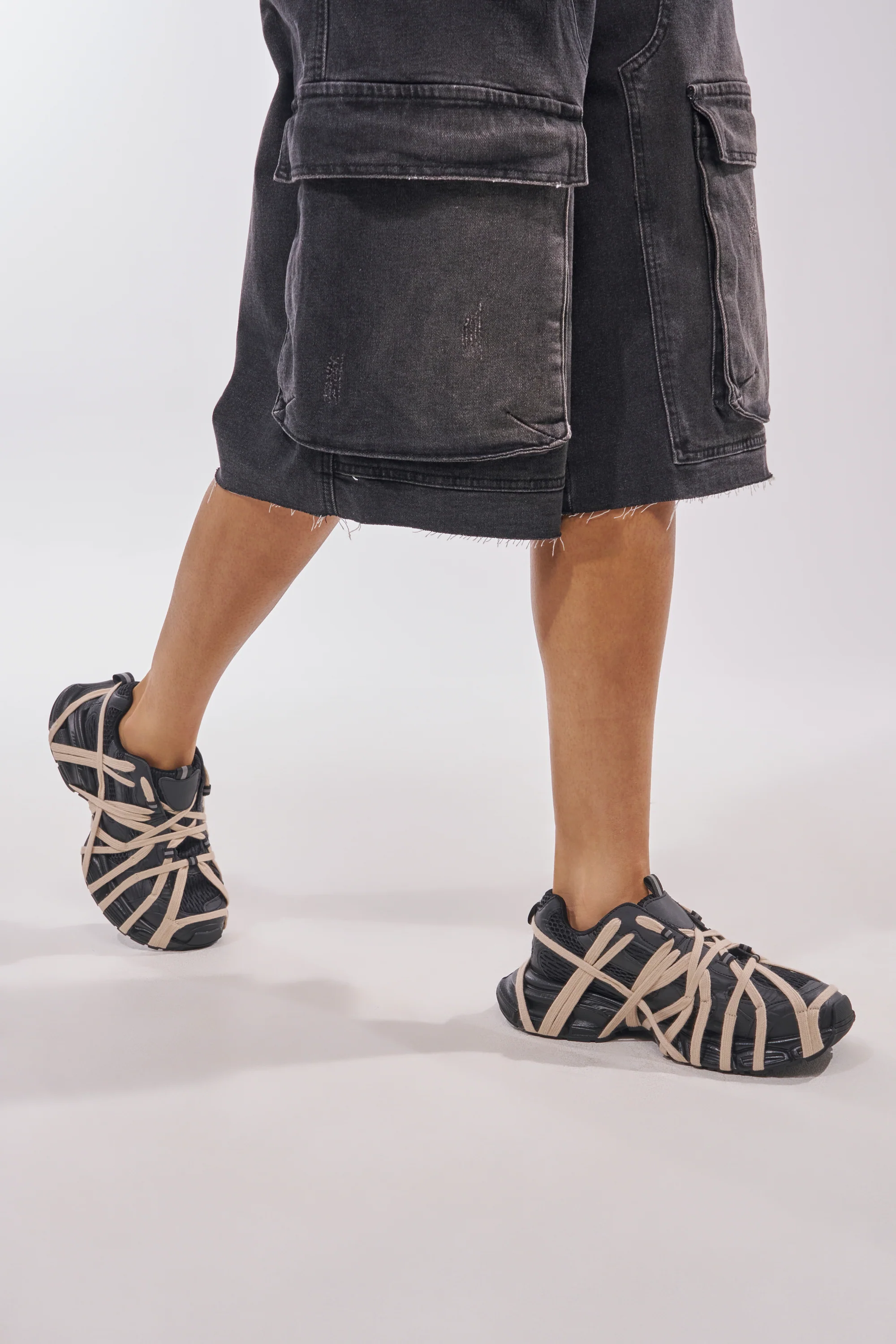 AZALEA WANG SELIE BLACK LACE UP SNEAKER - Akira Wear