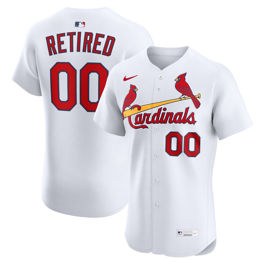 Men's St. Louis Cardinals Nike White  Home Elite Pick-A-Player Retired Roster Jersey - Jersey