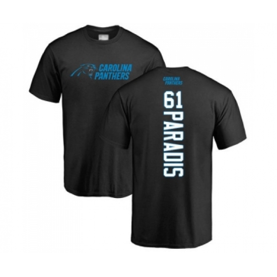 Football Carolina Panthers #61 Matt Paradis Black Backer T-Shirt - Jersey