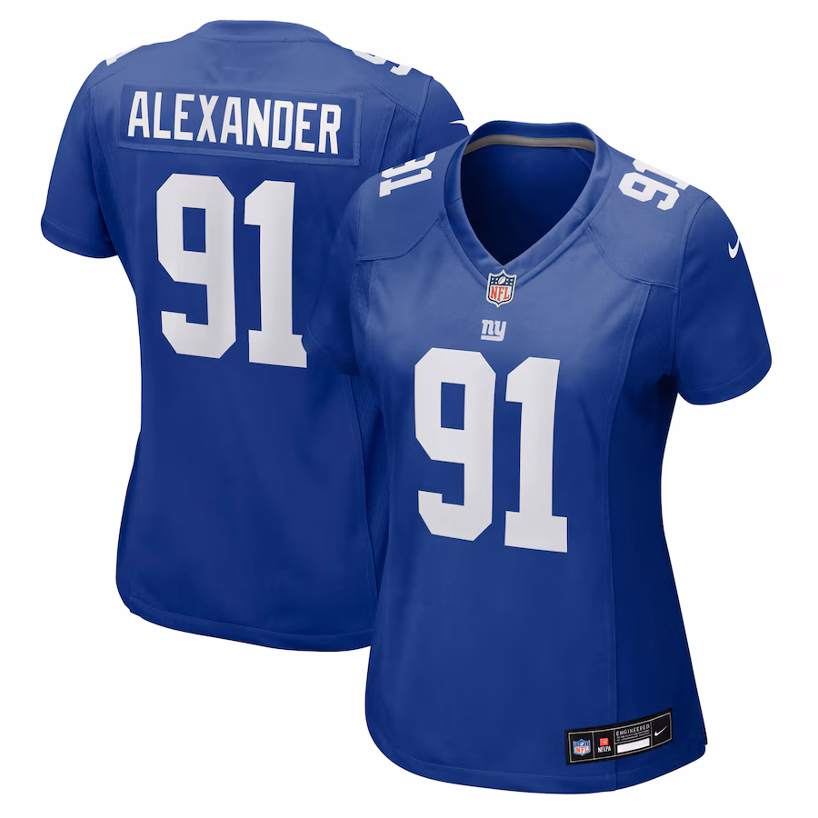 Women's New York Giants Darius Alexander Nike Royal Team Game Jersey - Jersey
