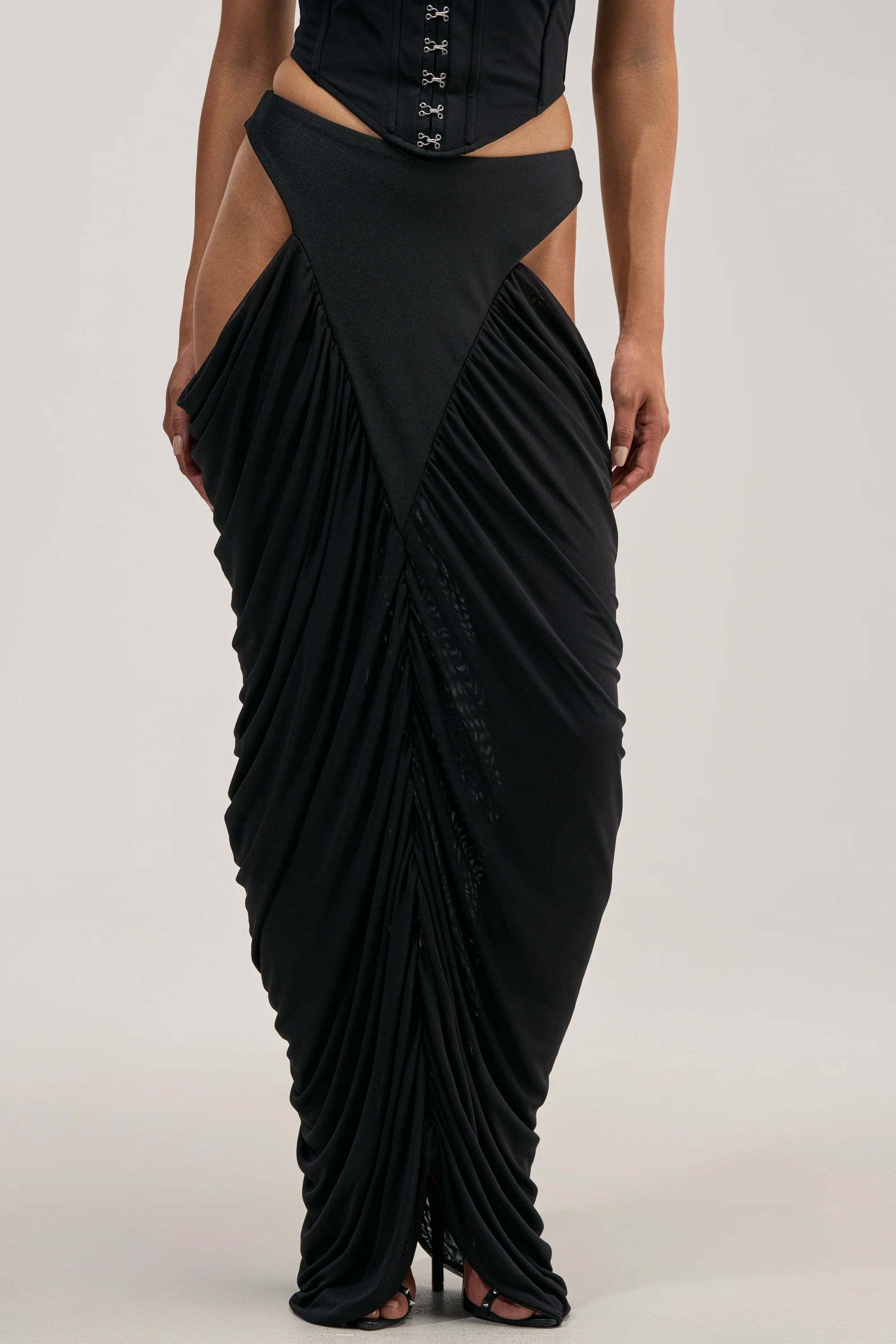 HOTTIE ALERT MESH MAXI SKIRT - Akira Wear