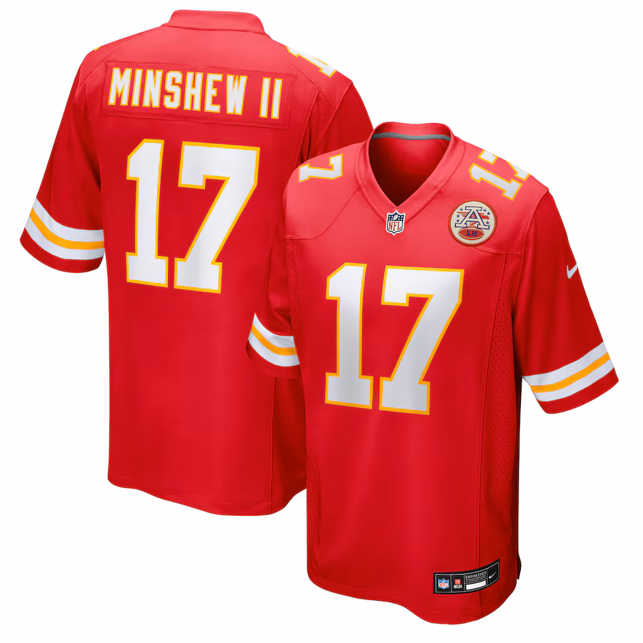 Men's Kansas City Chiefs Gardner Minshew II Nike Red Team Game Jersey - Jersey
