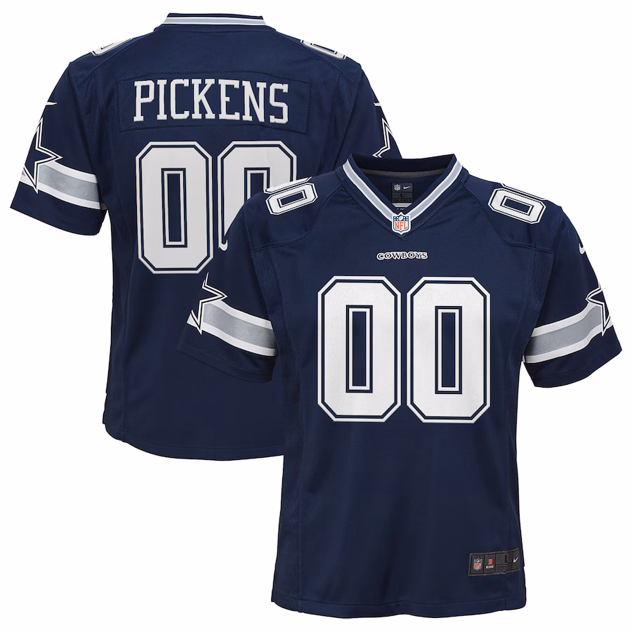 Youth Dallas Cowboys George Pickens Nike Navy Game Jersey - Jersey