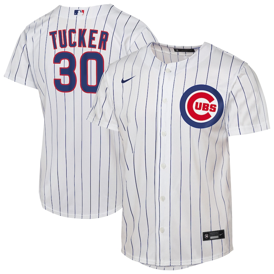 Youth Chicago Cubs Kyle Tucker Nike White Home Replica Jersey - Jersey