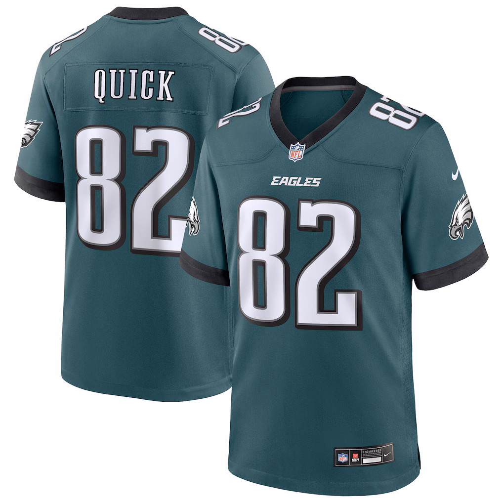 Men's Philadelphia Eagles Mike Quick Nike Midnight Green Team Retired Player Game Jersey - Jersey