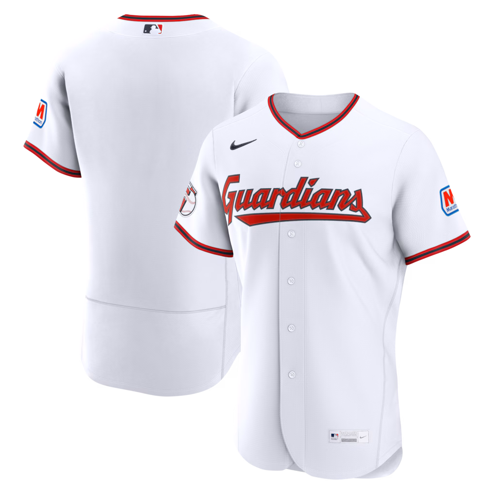 Men's Cleveland Guardians Nike White Home Authentic Jersey - Jersey