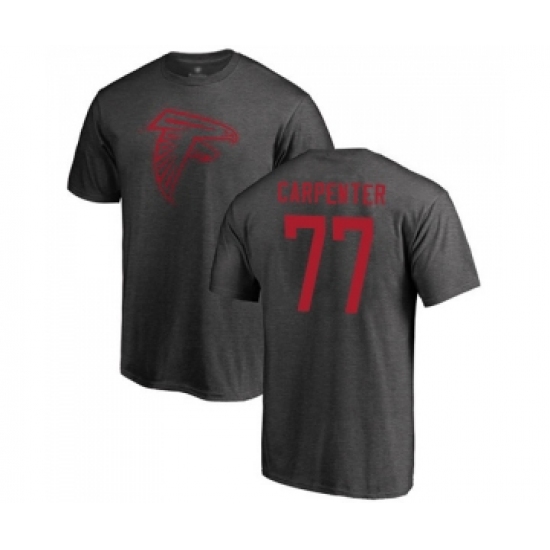 Football Atlanta Falcons #77 James Carpenter Ash One Color T-Shirt - Jersey