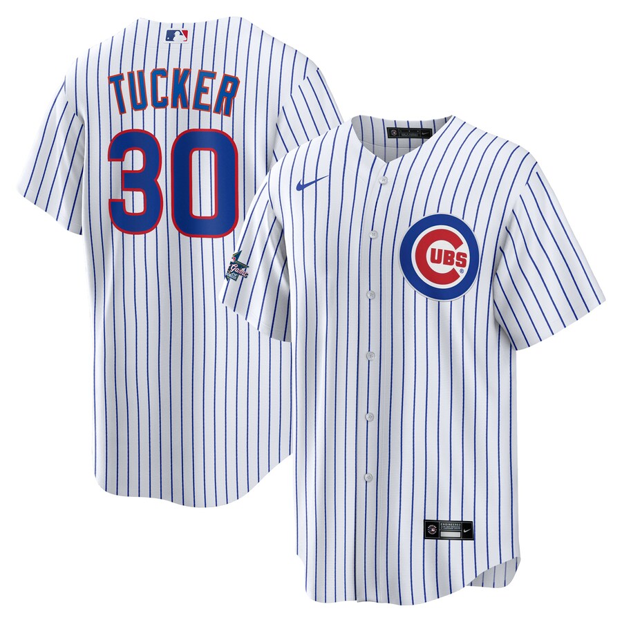 Men's Chicago Cubs Kyle Tucker Nike White 2025 MLB All-Star Game Home Replica Player Jersey - Jersey