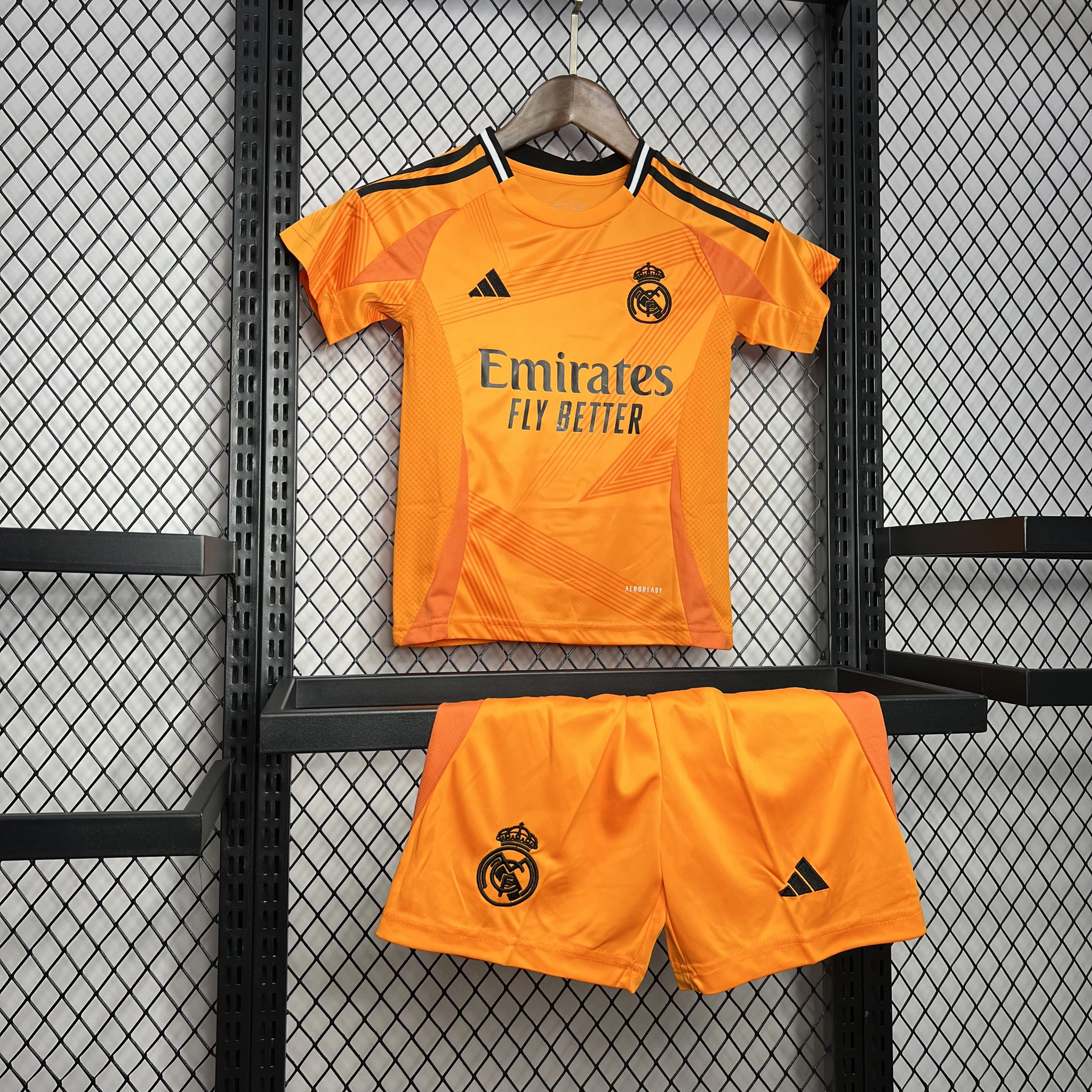 Real Madrid Soccer Jersey Away Custom Kids Kit Jersey+Shorts 2024/25 - Jersey