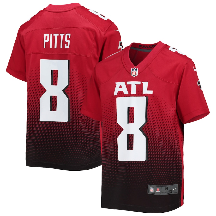 Youth Atlanta Falcons Kyle Pitts Sr. Nike Red Game Jersey - Jersey