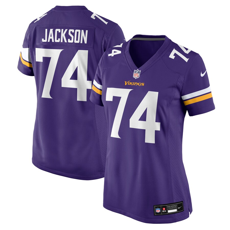 Women's Minnesota Vikings Donovan Jackson Nike Purple Team Game Jersey - Jersey