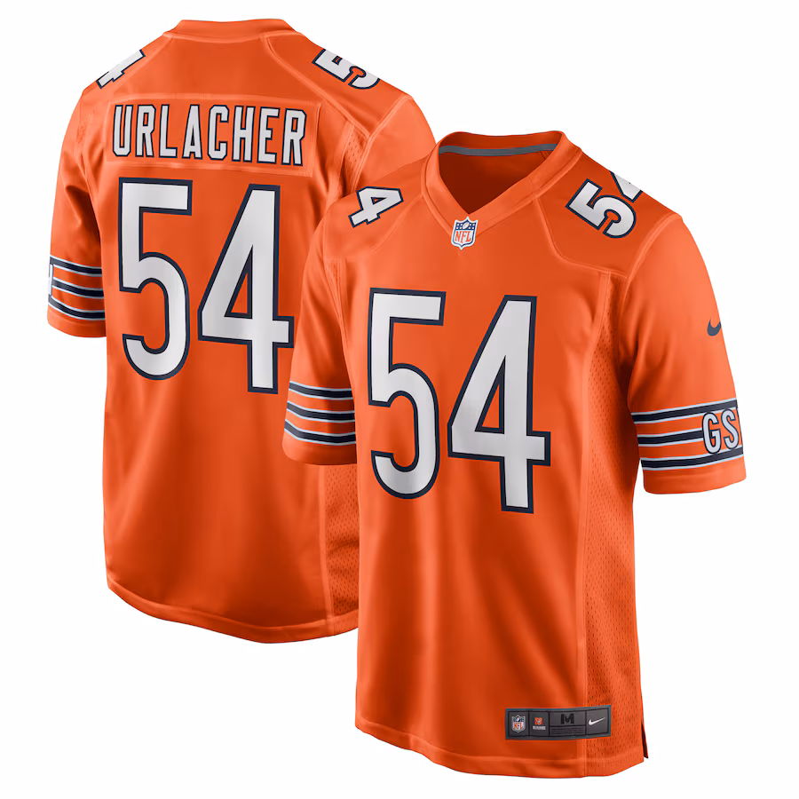 Men's Chicago Bears Brian Urlacher Nike Orange Retired Player Alternate Game Jersey - Jersey