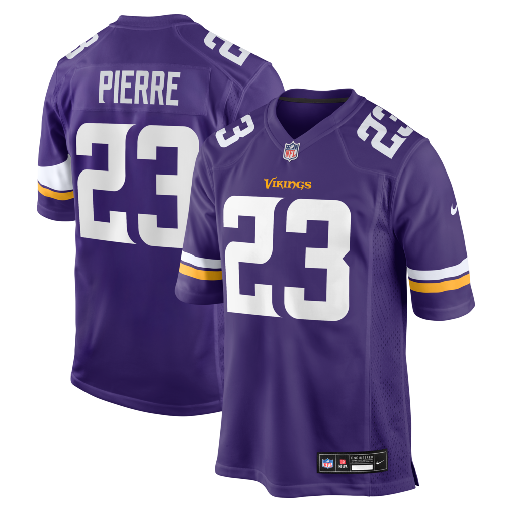 Men's Minnesota Vikings James Pierre Nike Purple Team Game Jersey - Jersey