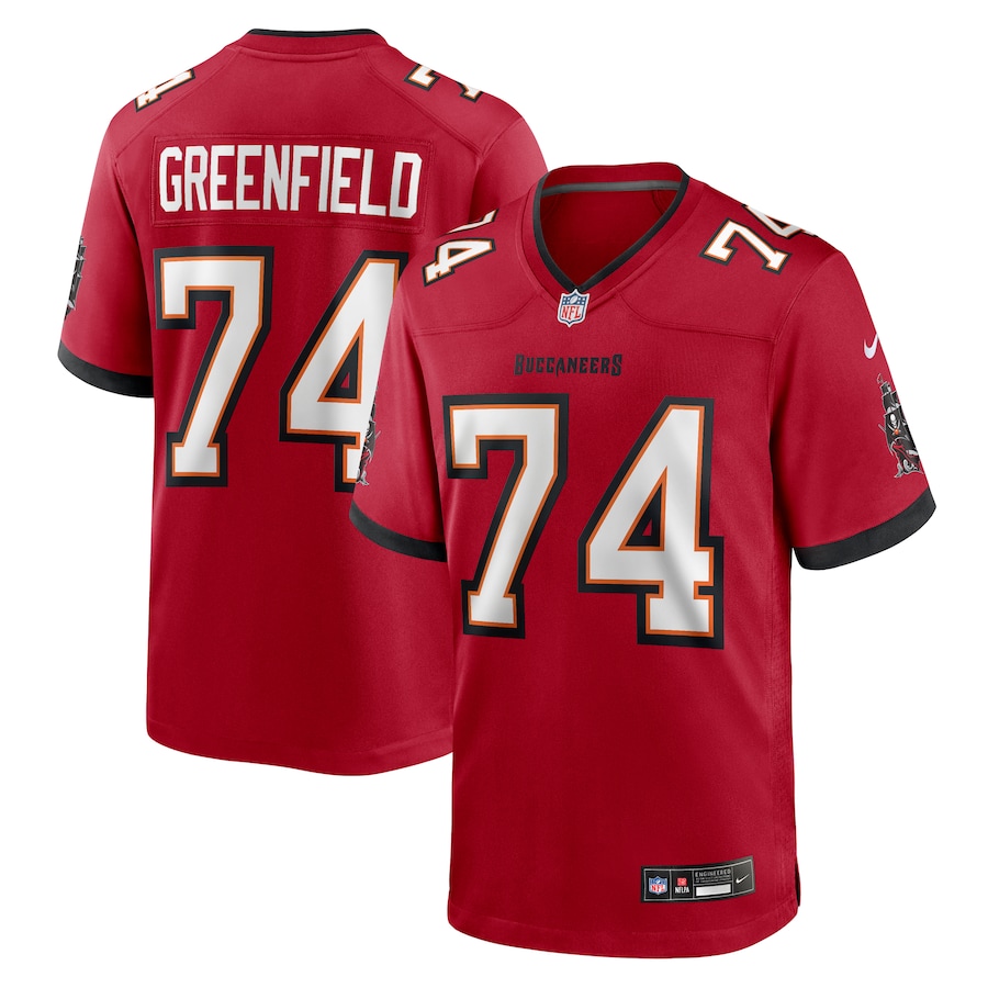 Men's Tampa Bay Buccaneers Garret Greenfield Nike Red Team Game Jersey - Jersey
