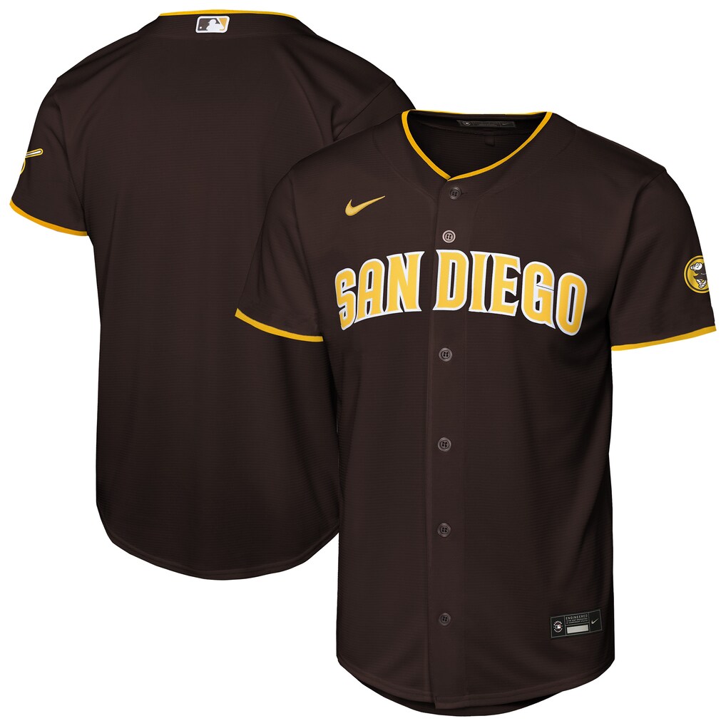 Youth San Diego Padres  Nike Brown Home Stadium Jersey - Jersey