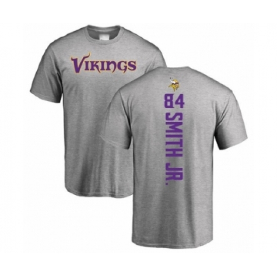 Football Minnesota Vikings #84 Irv Smith Jr. Ash Backer T-Shirt - Jersey