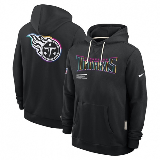 Men's Tennessee Titans Black 2025 Crucial Catch Dri-FIT Hoodie - Jersey