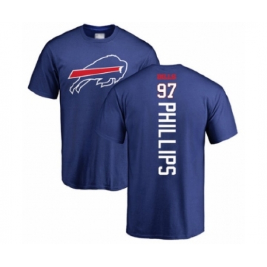Football Buffalo Bills #97 Jordan Phillips Royal Blue Backer T-Shirt - Jersey