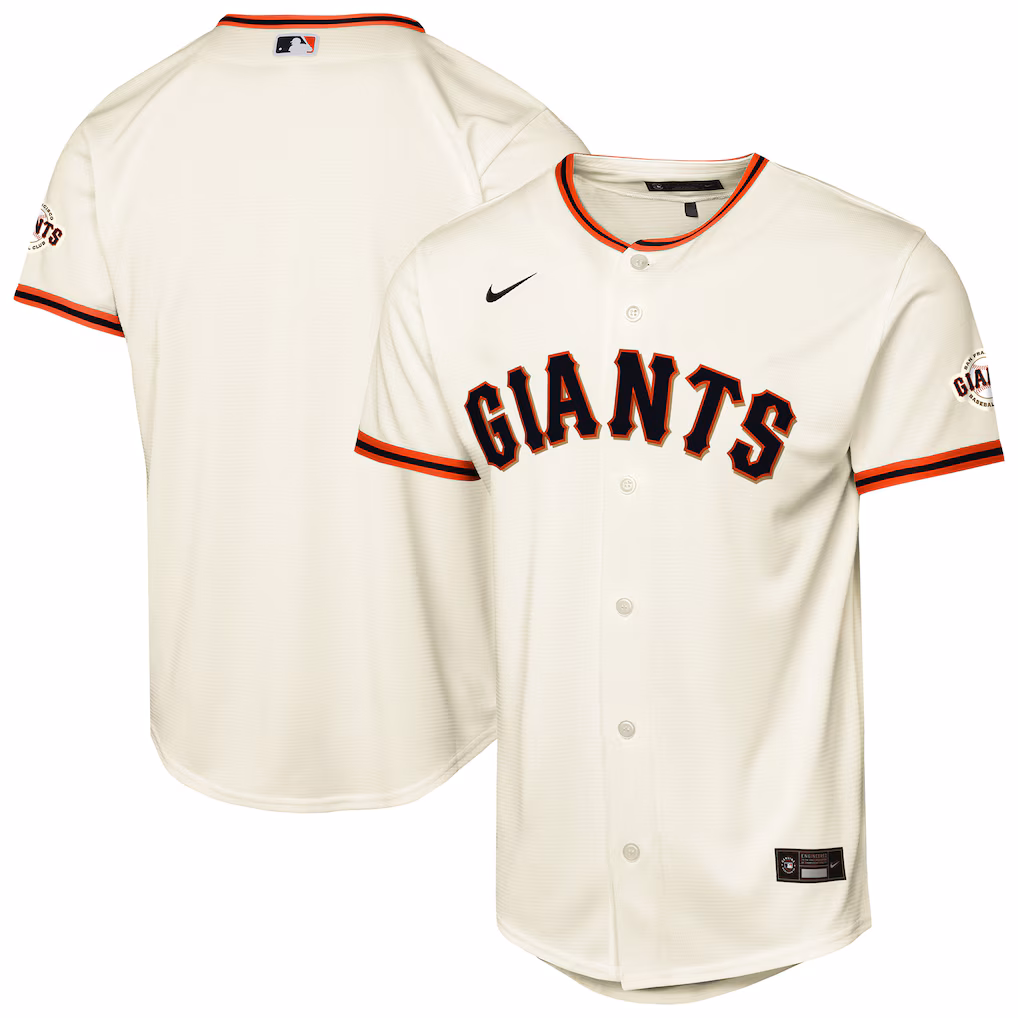 Youth San Francisco Giants  Nike Cream Home Stadium Jersey - Jersey