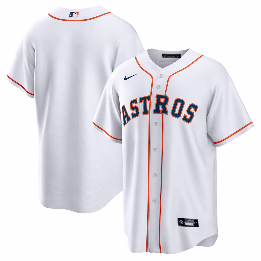 Men's Houston Astros Nike White Home Replica Team Jersey - Jersey
