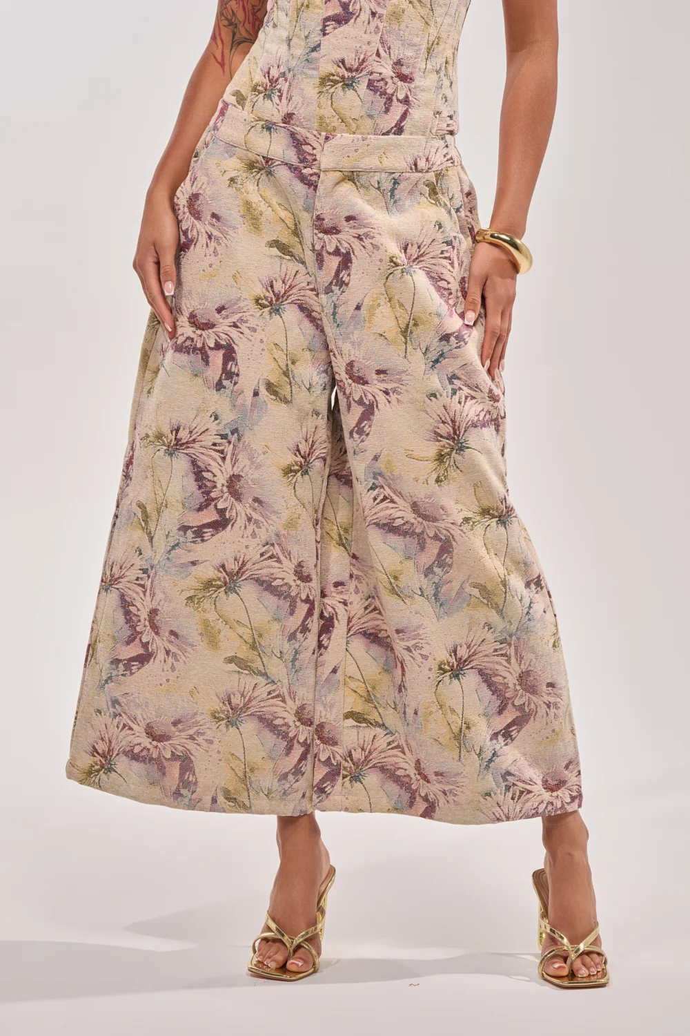 SWEETIE PIE BROCADE PANT - Akira Wear