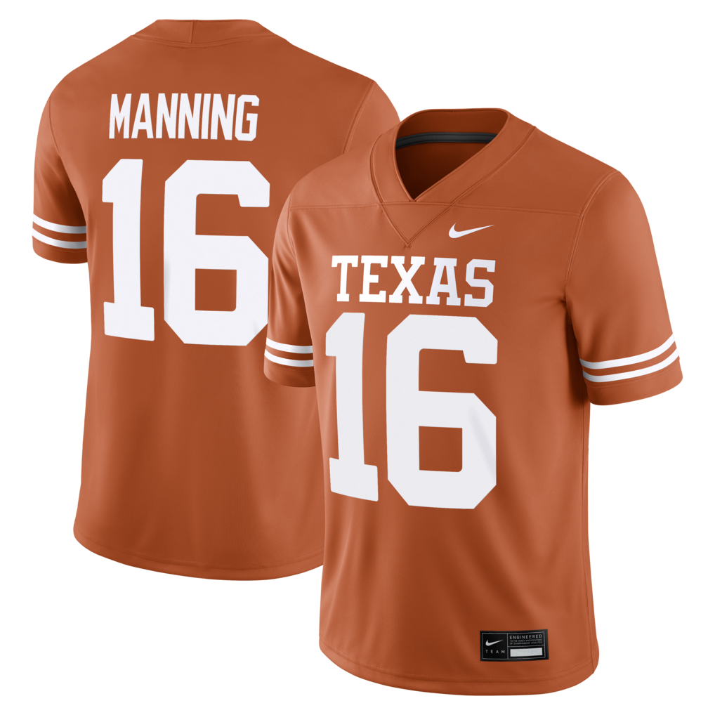 Men's Nike Arch Manning Texas Orange Texas Longhorns Home Game Football Jersey - Jersey