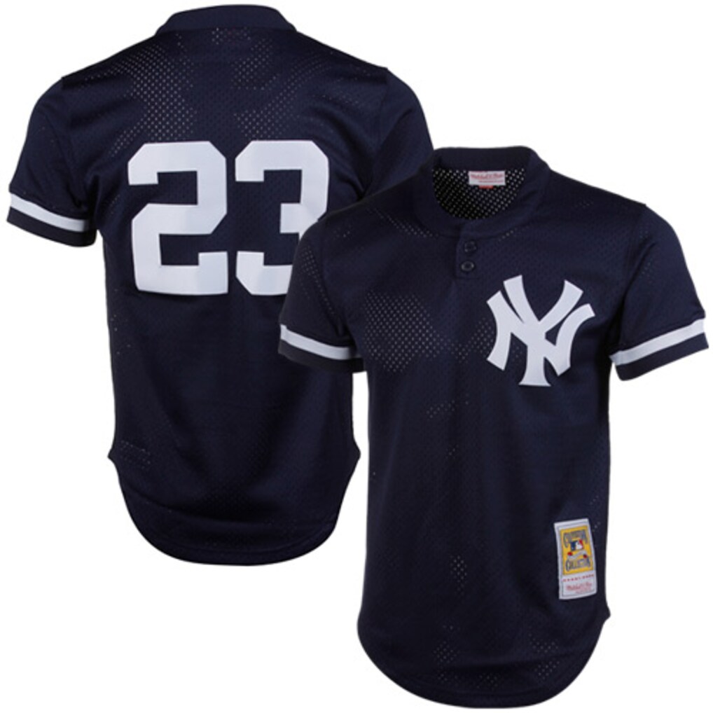 Men's New York Yankees Don Mattingly Mitchell & Ness Navy Authentic Batting Practice Jersey - Jersey