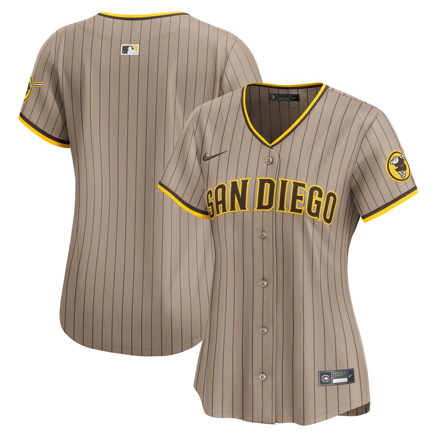 Women's San Diego Padres Nike Sand Alternate Limited Jersey - Jersey