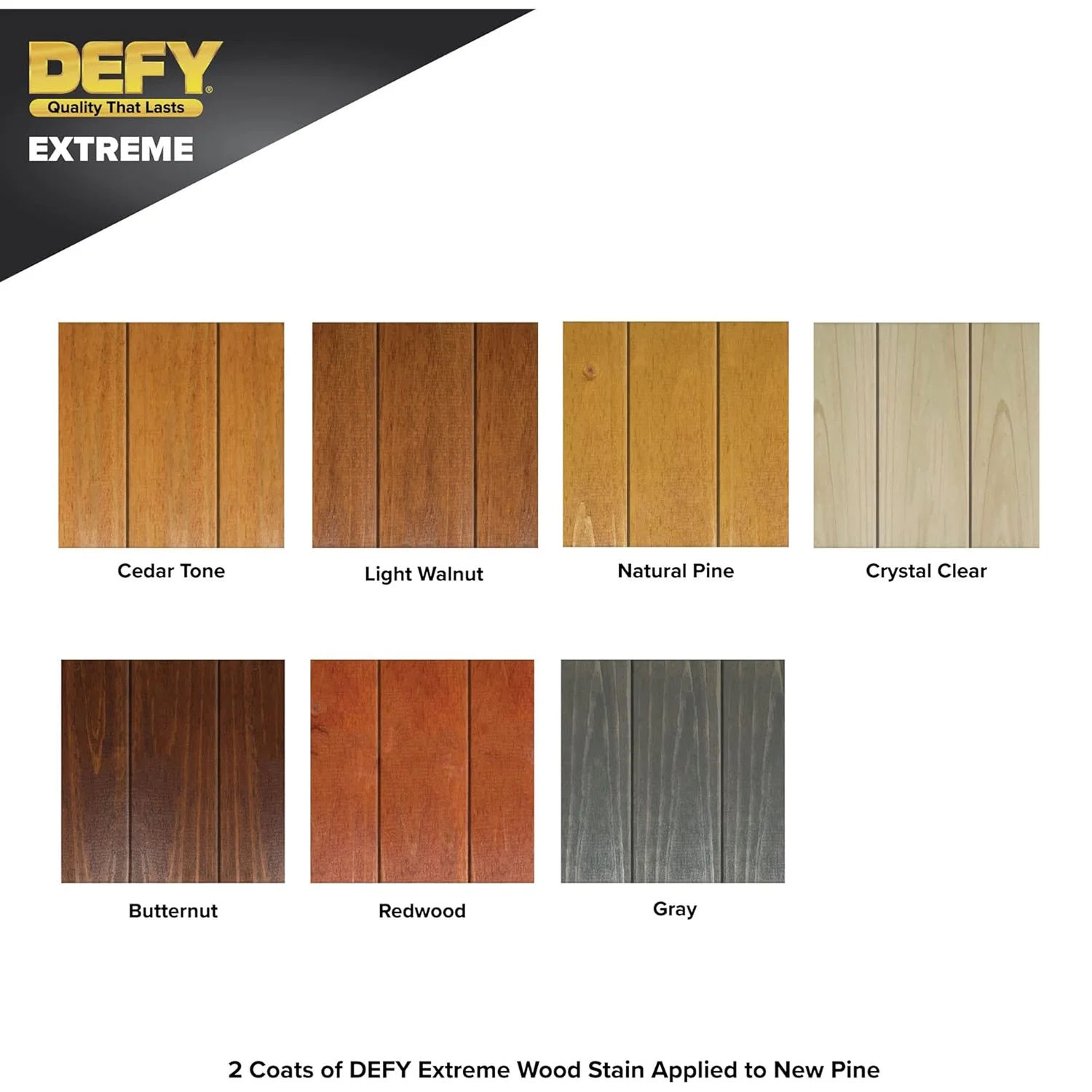 DEFY Extreme Wood Stain and Sealer in One - 5 Gallon Semi-Transparent Waterproof Coating for All Wood Types - Light Walnut