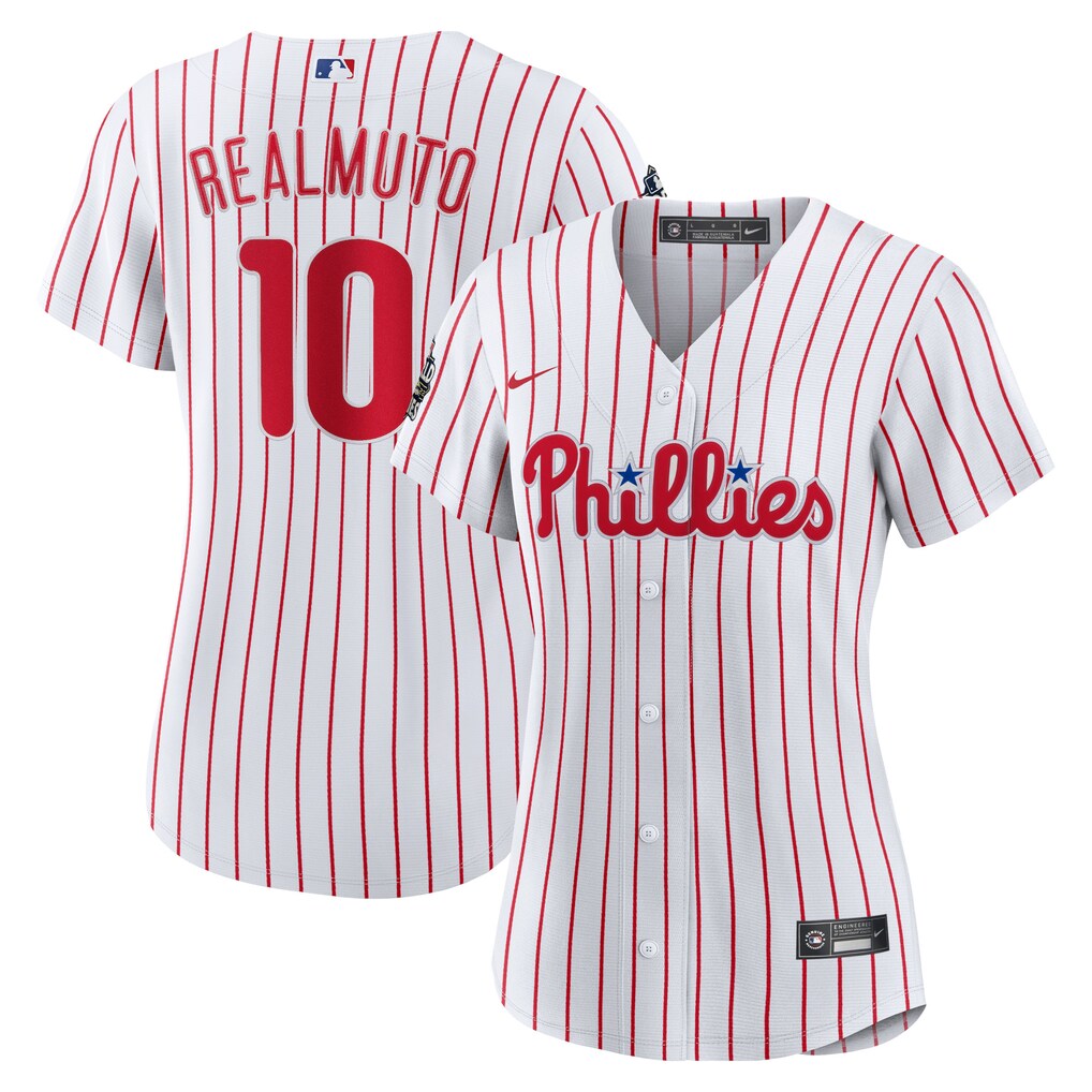 Women's Philadelphia Phillies J.T. Realmuto Nike White 2022 World Series Home Replica Player Jersey - Jersey