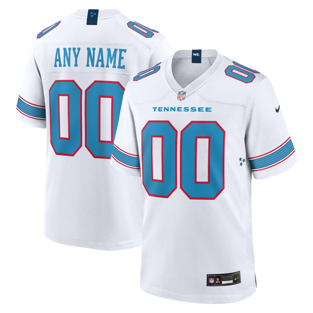 Youth Tennessee Titans Nike White Game Custom Jersey - Jersey