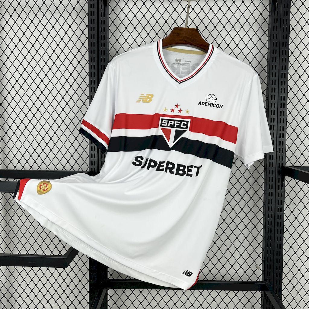 Sao Paulo FC Soccer Jersey Home Custom Shirt 2025 - Jersey