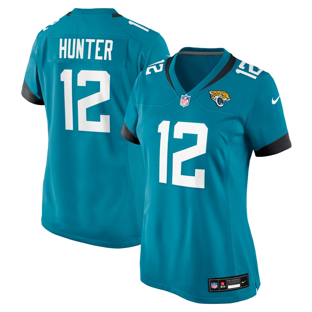 Women's Jacksonville Jaguars Travis Hunter Nike Teal Team Game Jersey - Jersey
